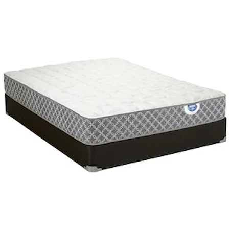 Queen Firm Innerspring Mattress and Charcoal Foundation